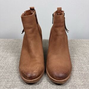 Blondo Nova Waterproof Ankle Boots B6207 Brown Cognac Fall Western Size 7.5